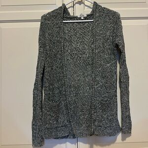 Women’s green/gray hooded cardigan